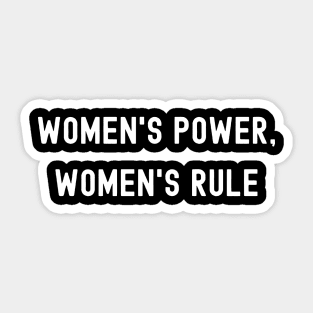 Women's Power, Women's Rule, International Women's Day, Perfect gift for womens day, 8 march, 8 march international womans day, 8 march Sticker